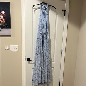 Buddy Love Light Blue Floral Maxi Dress